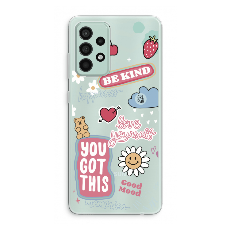 Positivity: Samsung Galaxy A52s 5G Transparant Hoesje