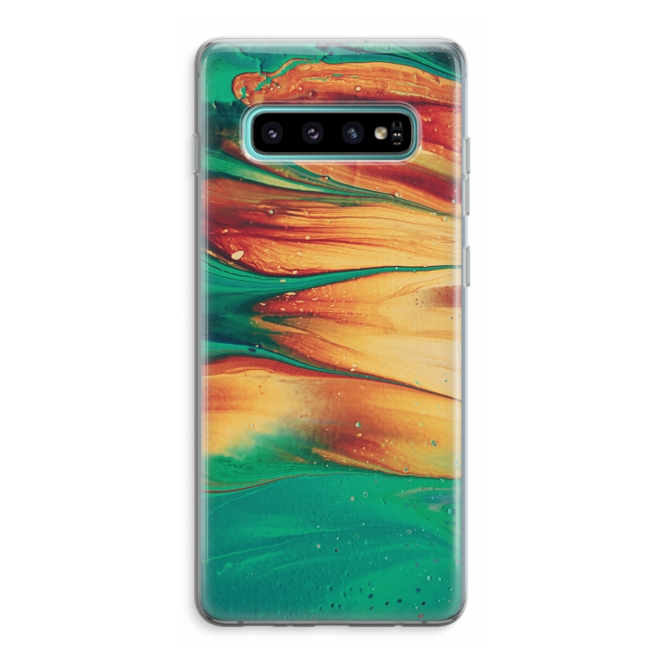 Green Inferno: Samsung Galaxy S10 Plus Transparant Hoesje