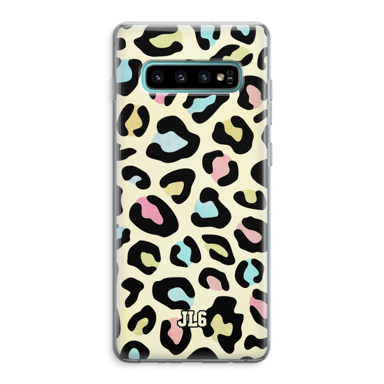 Leopard pattern: Samsung Galaxy S10 Plus Transparant Hoesje