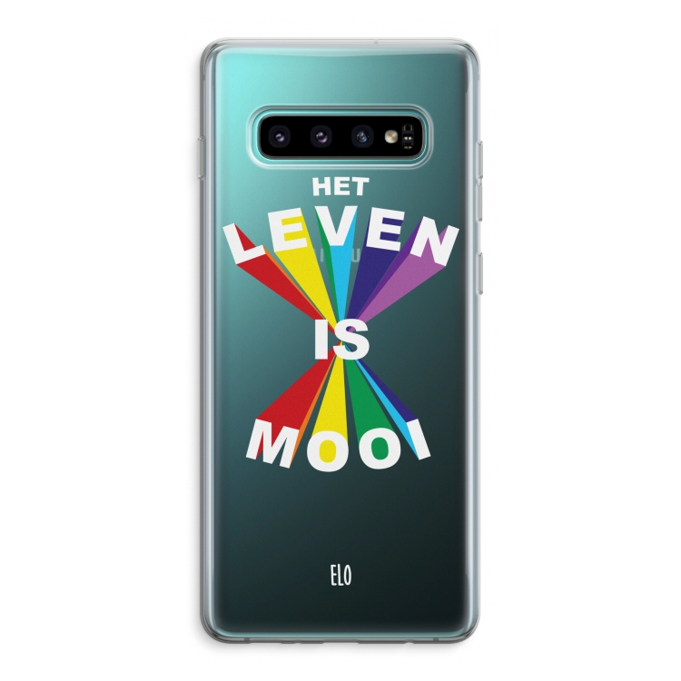 Het Leven Is Mooi: Samsung Galaxy S10 Plus Transparant Hoesje