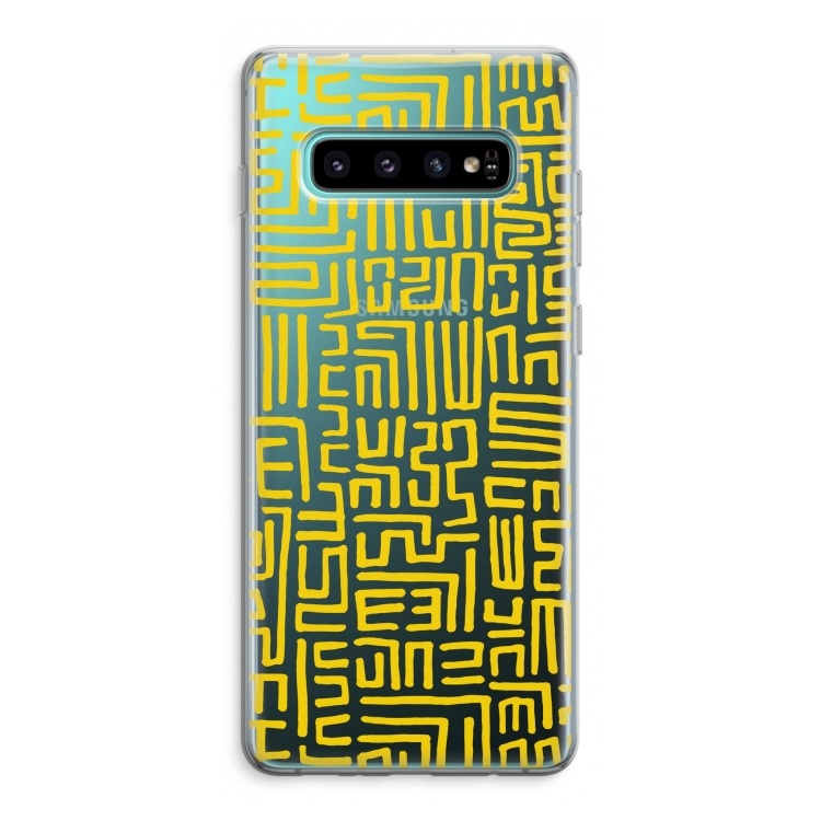 Majorelle Blue Print: Samsung Galaxy S10 Plus Transparant Hoesje