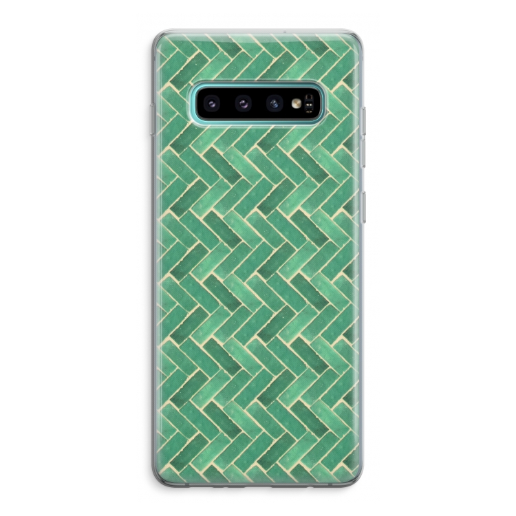 Moroccan tiles 2: Samsung Galaxy S10 Plus Transparant Hoesje