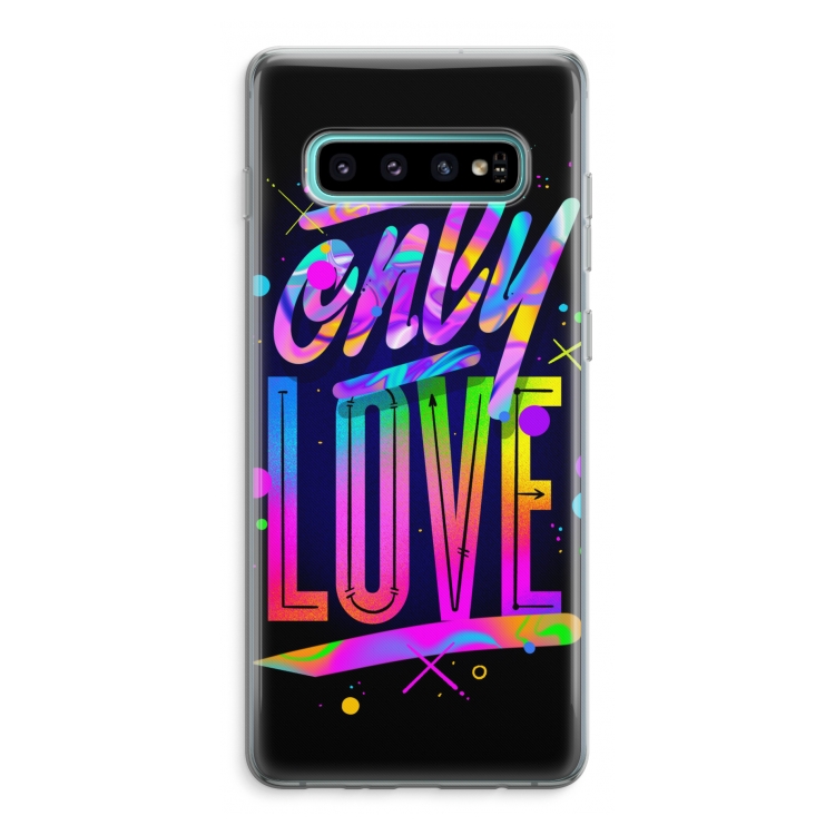 Only Love: Samsung Galaxy S10 Plus Transparant Hoesje