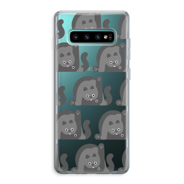 Cats: Samsung Galaxy S10 Plus Transparant Hoesje