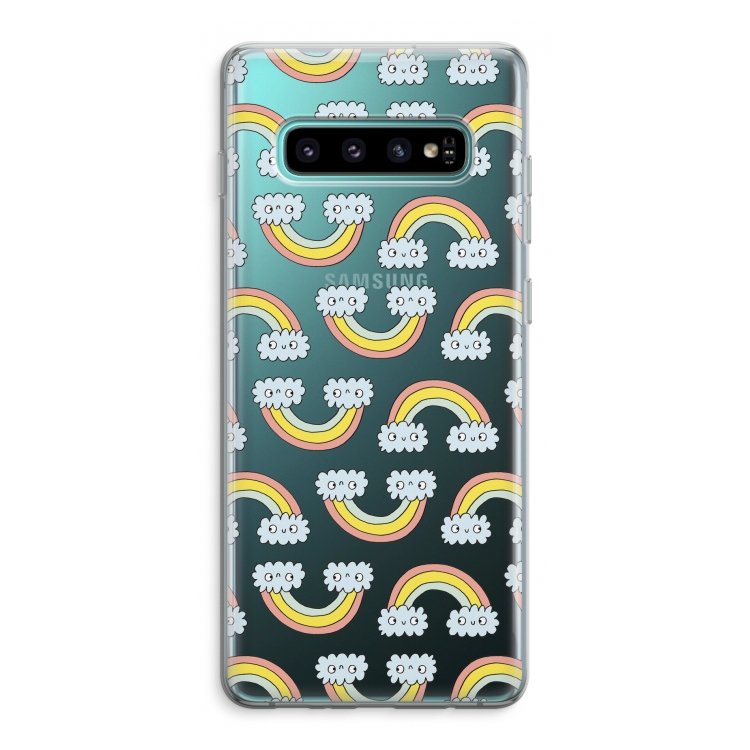 Regenboog: Samsung Galaxy S10 Plus Transparant Hoesje
