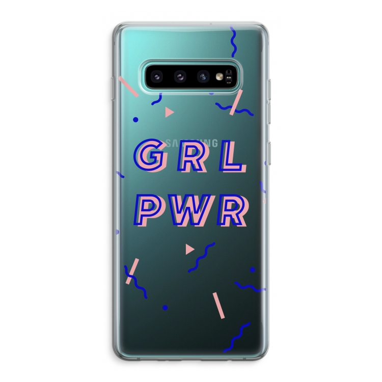 GRL PWR: Samsung Galaxy S10 Plus Transparant Hoesje