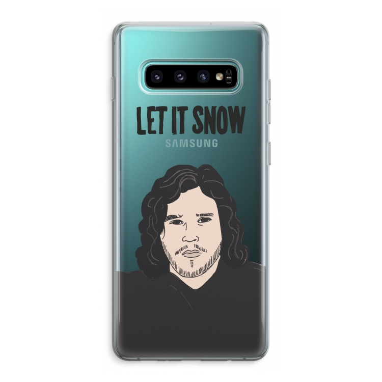 Let It Snow: Samsung Galaxy S10 Plus Transparant Hoesje