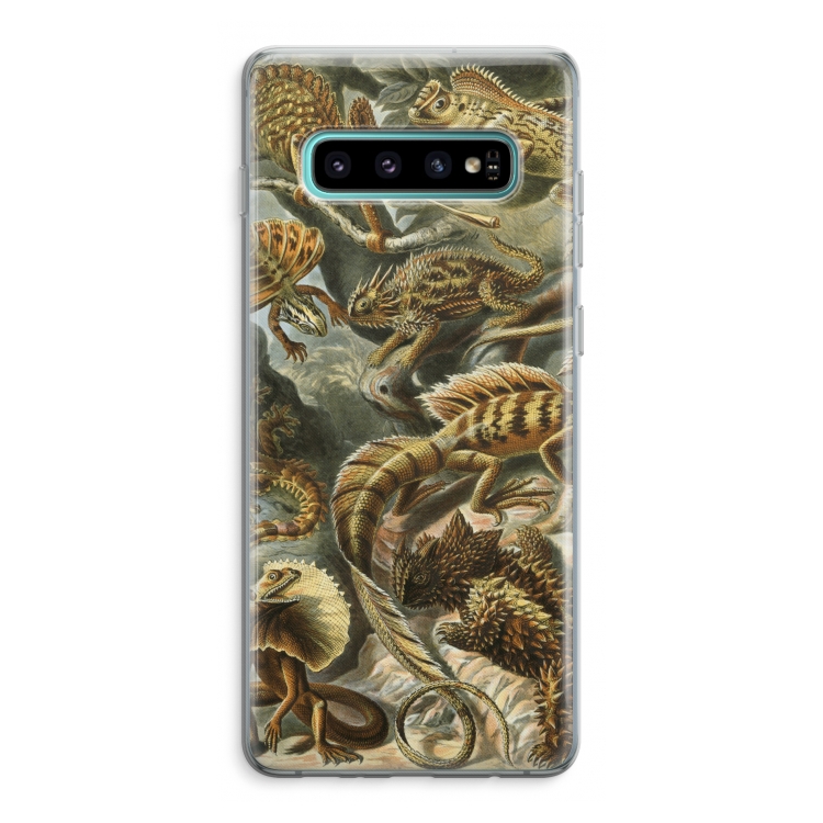 Haeckel Lacertilia: Samsung Galaxy S10 Plus Transparant Hoesje