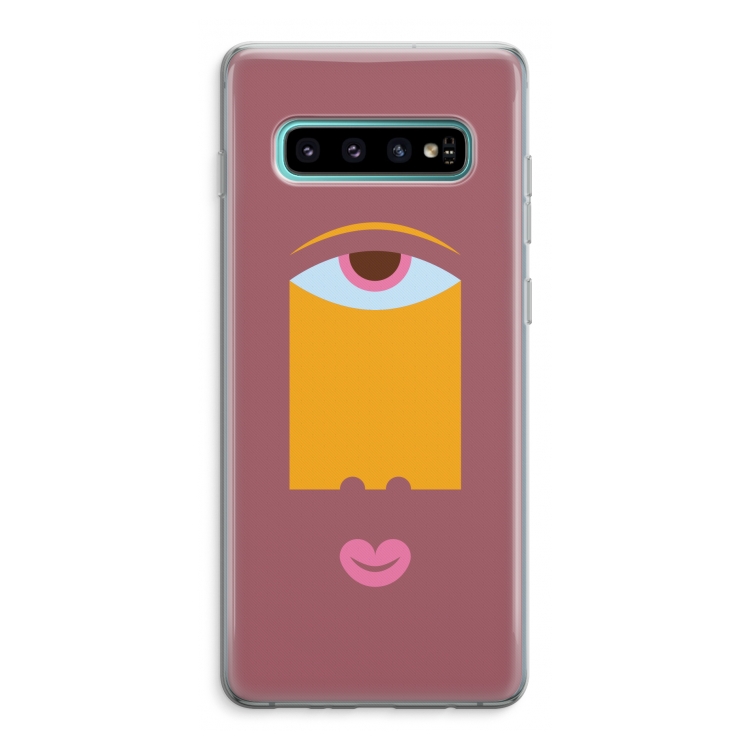 Mono V: Samsung Galaxy S10 Plus Transparant Hoesje