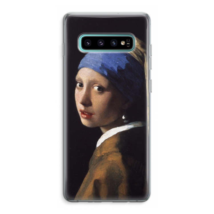 The Pearl Earring: Samsung Galaxy S10 Plus Transparant Hoesje