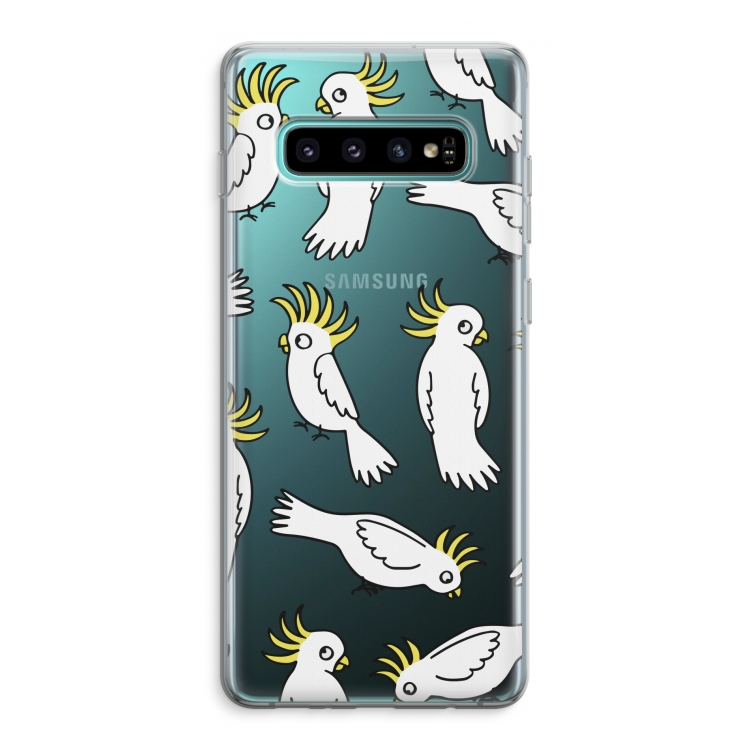 Papegaai: Samsung Galaxy S10 Plus Transparant Hoesje