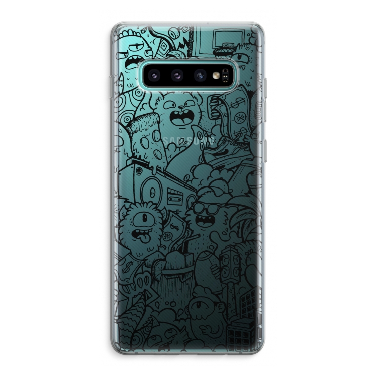 Vexx Black City : Samsung Galaxy S10 Plus Transparant Hoesje
