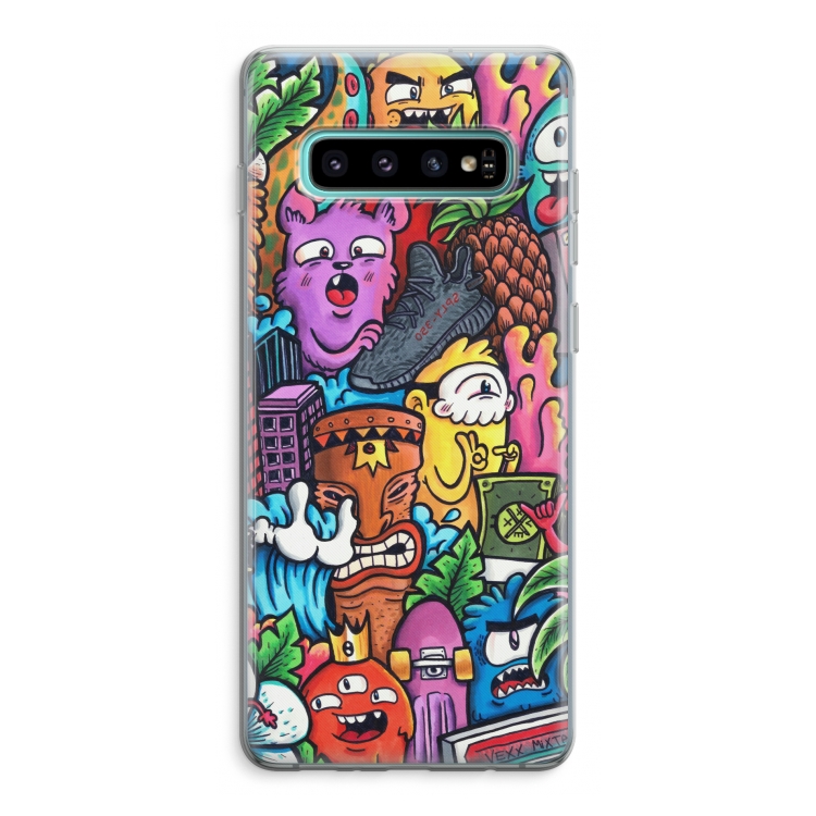 Vexx Mixtape: Samsung Galaxy S10 Plus Transparant Hoesje