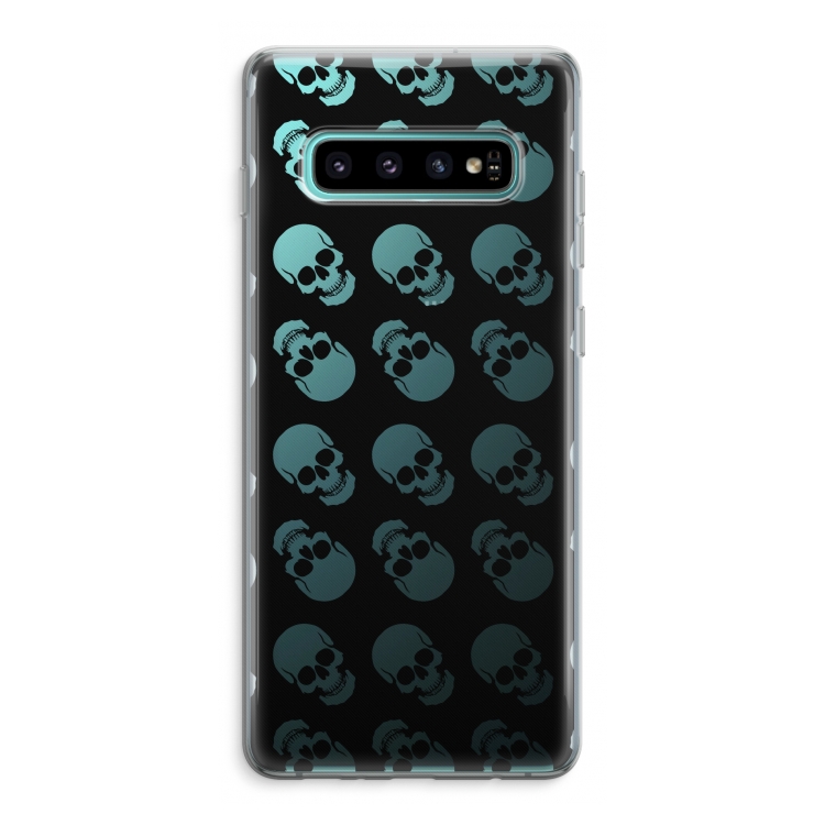 Musketon Skulls: Samsung Galaxy S10 Plus Transparant Hoesje