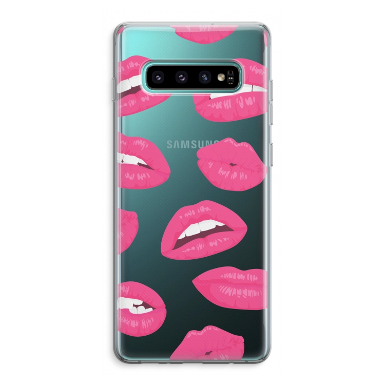 Bite my lip: Samsung Galaxy S10 Plus Transparant Hoesje