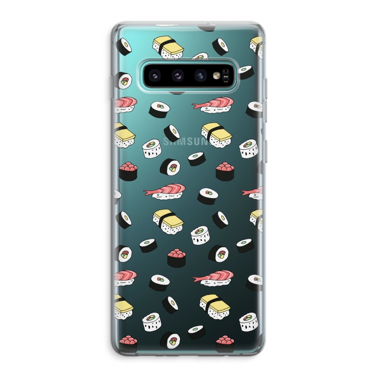 Sushi time: Samsung Galaxy S10 Plus Transparant Hoesje