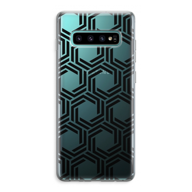 Geometrisch patroon: Samsung Galaxy S10 Plus Transparant Hoesje
