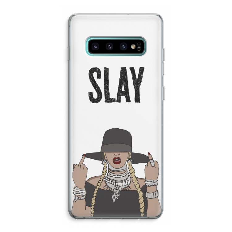 Slay All Day: Samsung Galaxy S10 Plus Transparant Hoesje