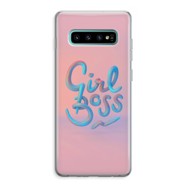 Girl boss: Samsung Galaxy S10 Plus Transparant Hoesje