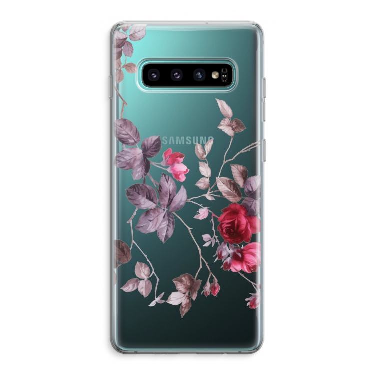 Mooie bloemen: Samsung Galaxy S10 Plus Transparant Hoesje