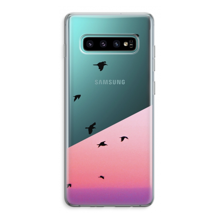 Fly away: Samsung Galaxy S10 Plus Transparant Hoesje