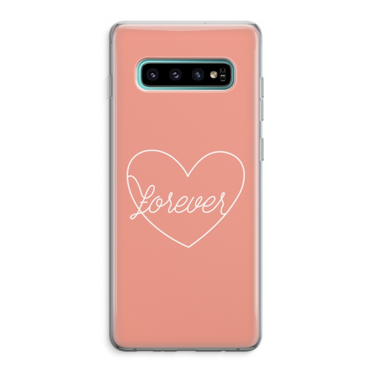 Forever heart: Samsung Galaxy S10 Plus Transparant Hoesje