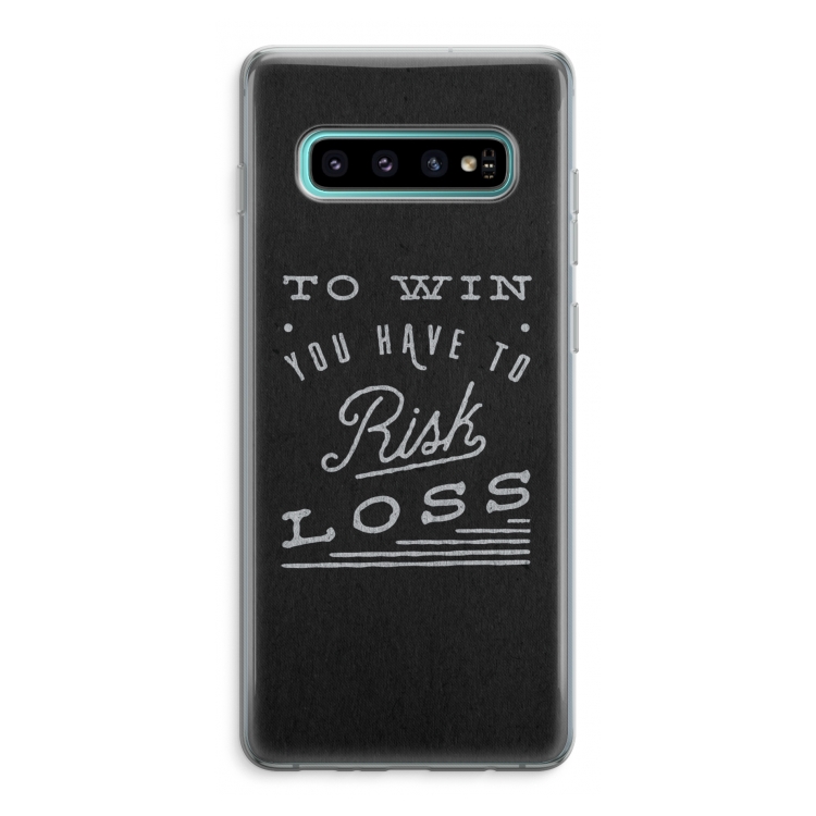 Risk loss: Samsung Galaxy S10 Plus Transparant Hoesje
