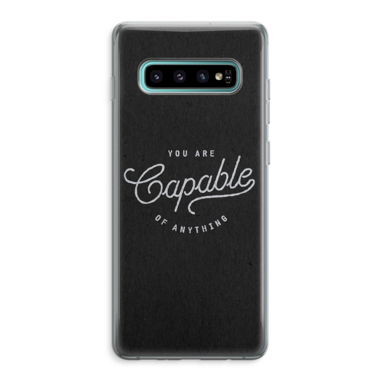 Capable: Samsung Galaxy S10 Plus Transparant Hoesje