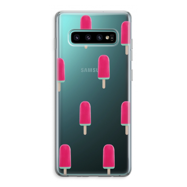 Waterijsje: Samsung Galaxy S10 Plus Transparant Hoesje