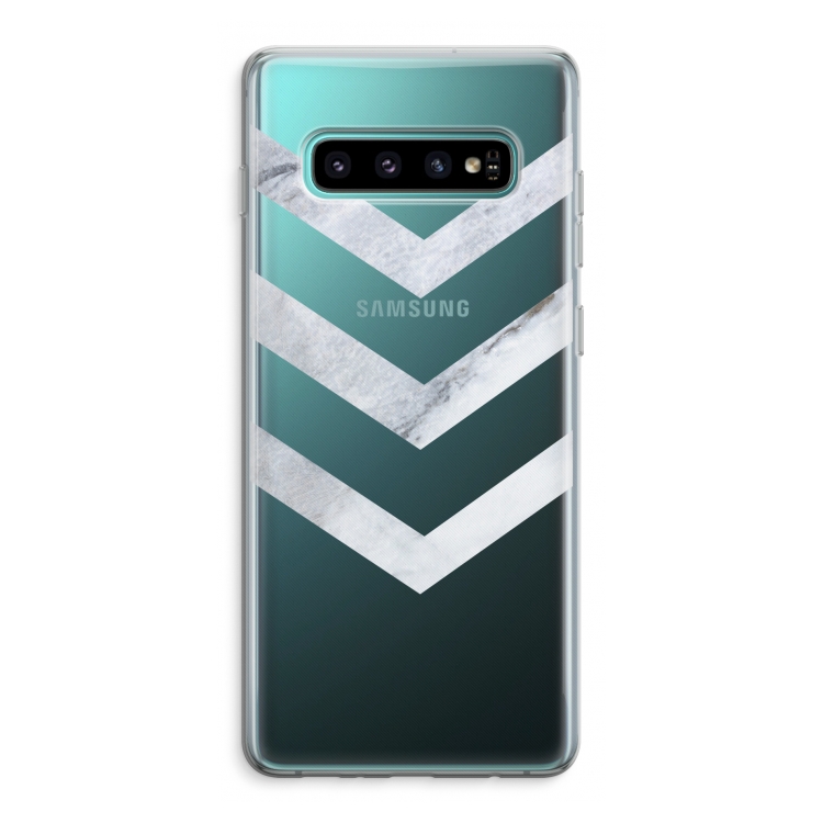 Marmeren pijlen: Samsung Galaxy S10 Plus Transparant Hoesje