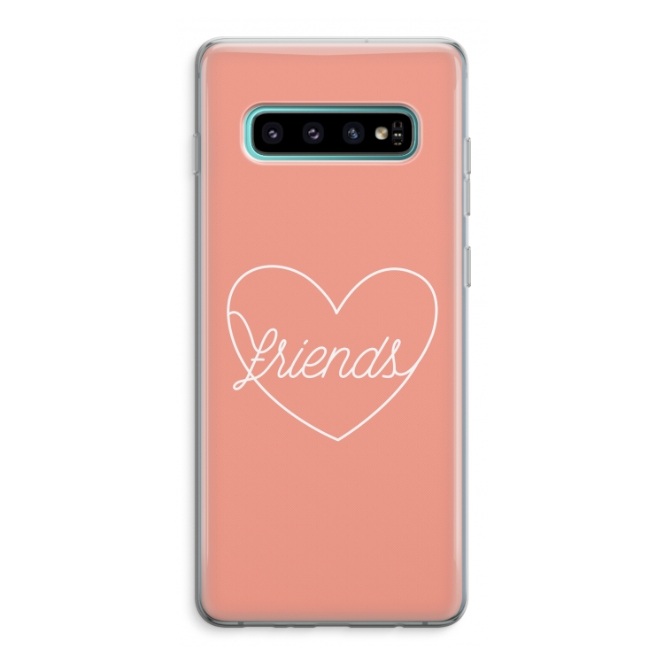 Friends heart: Samsung Galaxy S10 Plus Transparant Hoesje
