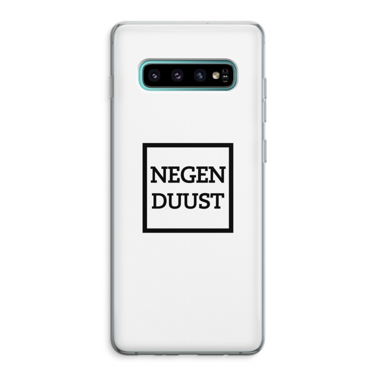Negenduust vierkant: Samsung Galaxy S10 Plus Transparant Hoesje