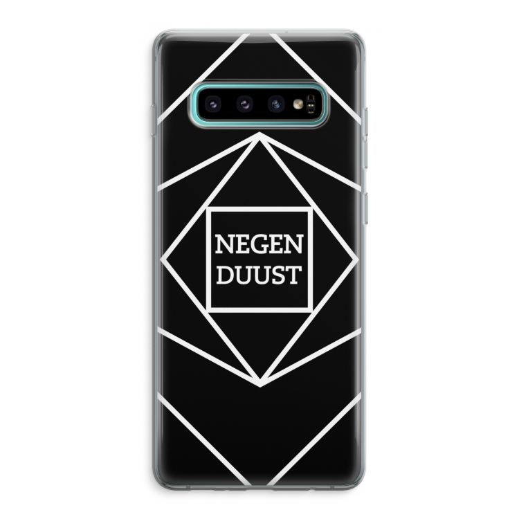 Negenduust geometrisch: Samsung Galaxy S10 Plus Transparant Hoesje