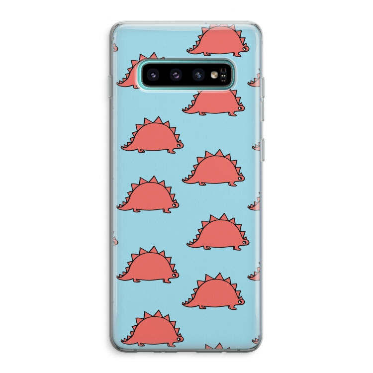 Dinosawrr: Samsung Galaxy S10 Plus Transparant Hoesje