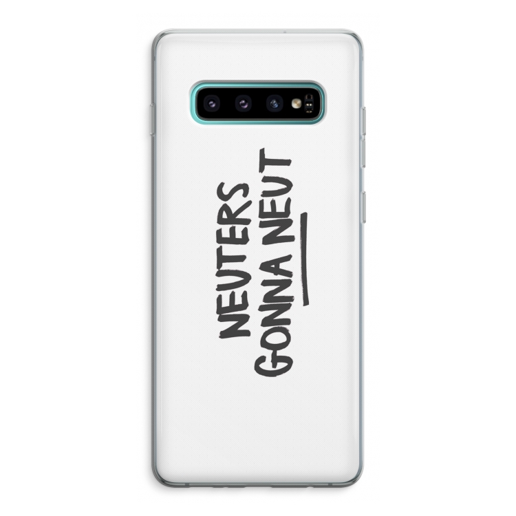 Neuters: Samsung Galaxy S10 Plus Transparant Hoesje