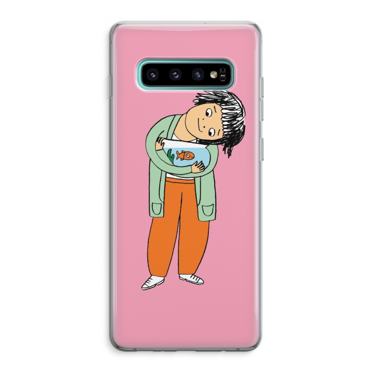 Visknuffel: Samsung Galaxy S10 Plus Transparant Hoesje