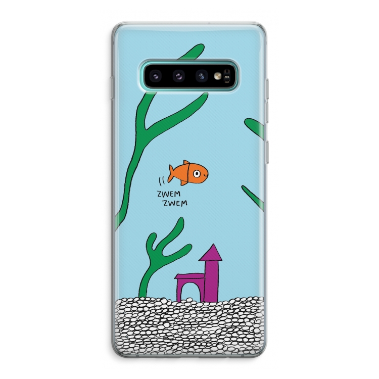 Aquarium: Samsung Galaxy S10 Plus Transparant Hoesje