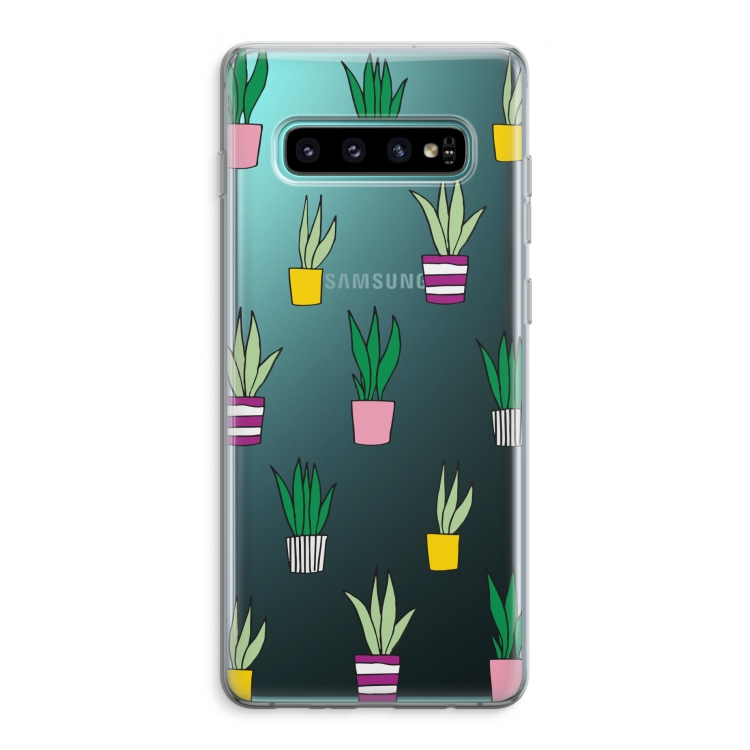 Sanseveria: Samsung Galaxy S10 Plus Transparant Hoesje