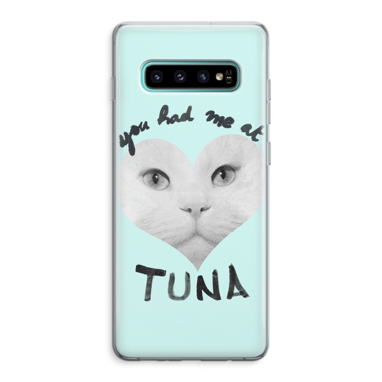 You had me at tuna: Samsung Galaxy S10 Plus Transparant Hoesje
