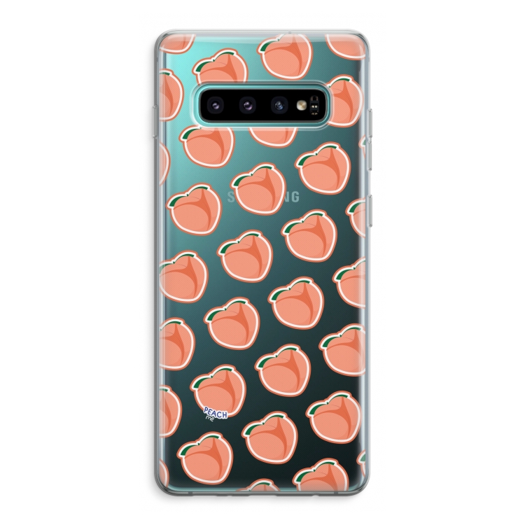Just peachy: Samsung Galaxy S10 Plus Transparant Hoesje