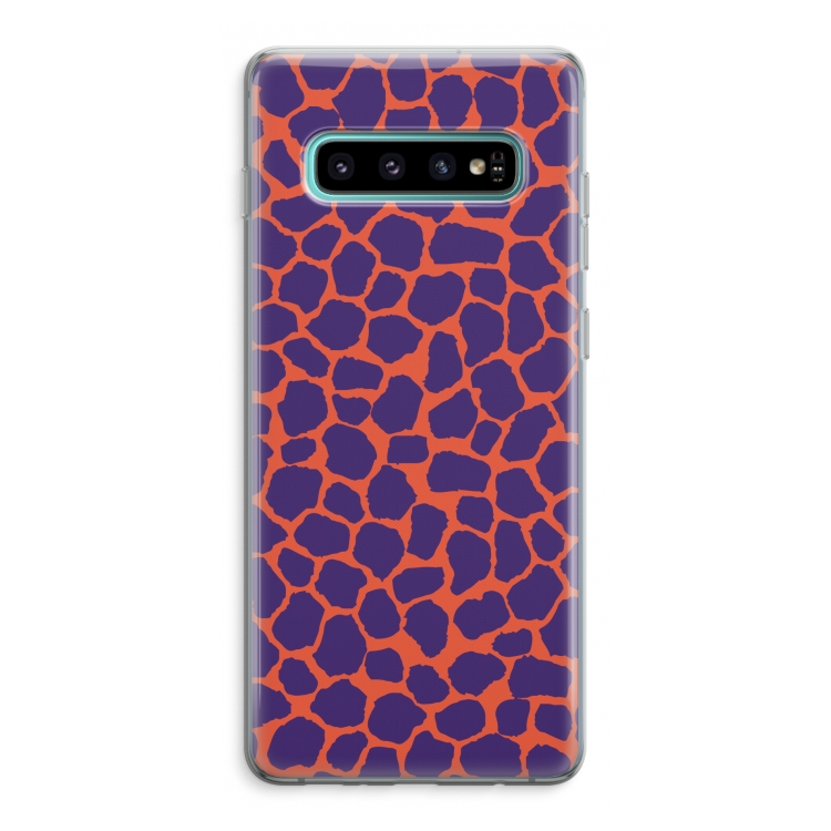 Purple Giraffe: Samsung Galaxy S10 Plus Transparant Hoesje