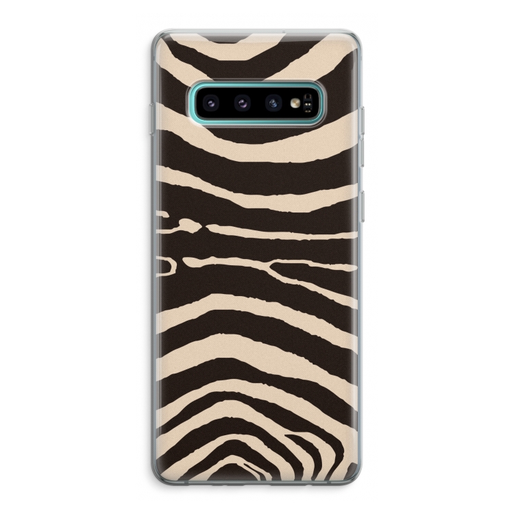 Arizona Zebra: Samsung Galaxy S10 Plus Transparant Hoesje