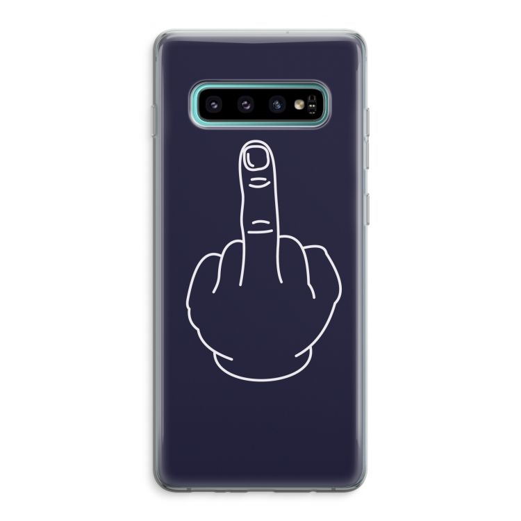 F**k U: Samsung Galaxy S10 Plus Transparant Hoesje