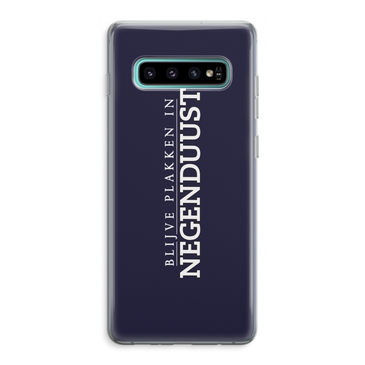 Blijve plakken in Negenduust: Samsung Galaxy S10 Plus Transparant Hoesje