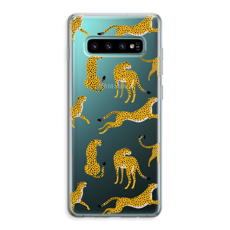 Luipaard: Samsung Galaxy S10 Plus Transparant Hoesje