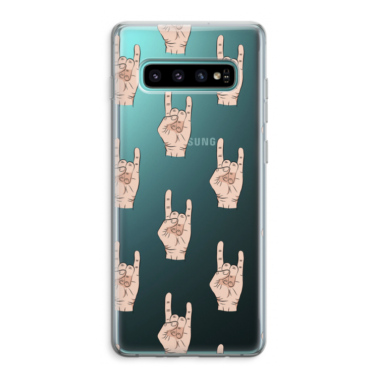 Rock: Samsung Galaxy S10 Plus Transparant Hoesje