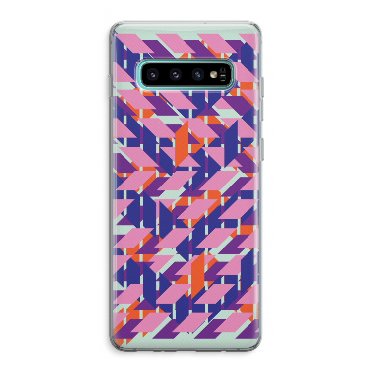 Skew Blush 3: Samsung Galaxy S10 Plus Transparant Hoesje