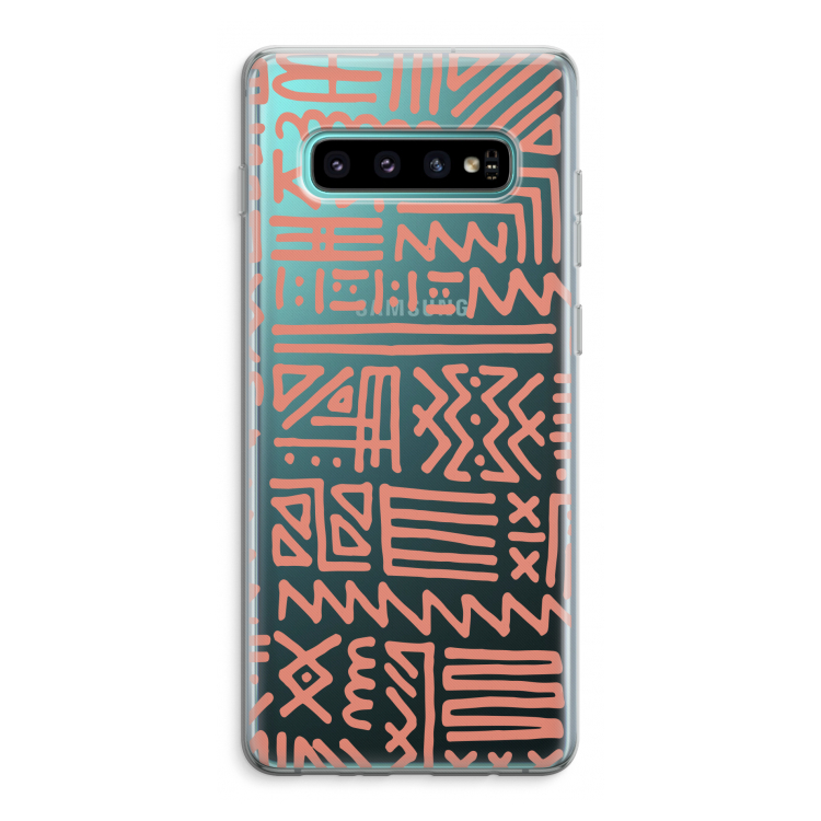 Marrakech Pink: Samsung Galaxy S10 Plus Transparant Hoesje