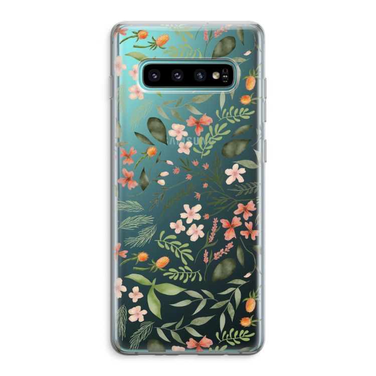 Sweet little flowers: Samsung Galaxy S10 Plus Transparant Hoesje