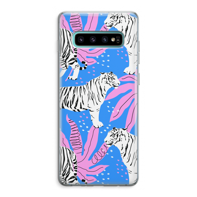 Tijger: Samsung Galaxy S10 Plus Transparant Hoesje